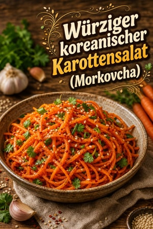 Würziger koreanischer Karottensalat (Morkovcha) - Originalrezept