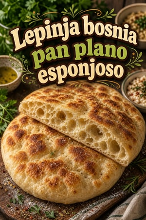 Receta de Lepinja Bosnia Tradicional (Pan Plano Esponjoso)