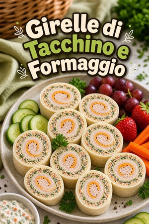 Mini Girandole di Tacchino e Formaggio con Verdure Nascoste