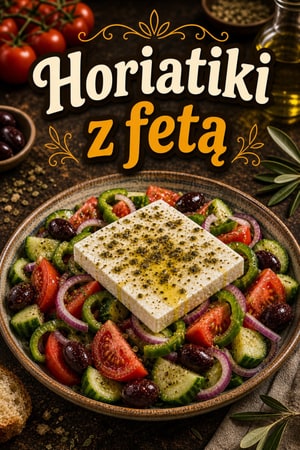 Autentyczna sałatka wiejska z fetą i oliwkami – Horiatiki