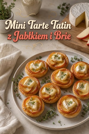 Kąski Tarte Tatin z Brie i Jabłkami