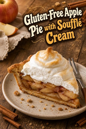 Gluten-Free Apple Pie with Soufflé Cream