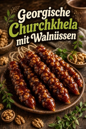 Churchkhela – georgische Walnuss-Pralinen traditionell
