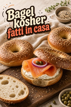 Bagel Kosher Fatti in Casa con Condimento Everything