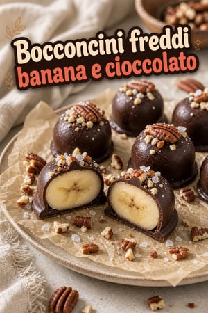Bocconcini di Banana al Cioccolato e Sale Marino Croccante