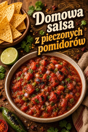Domowa salsa z pieczonych pomidorów – przepis krok po kroku