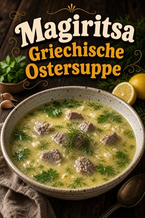 Magiritsa: Griechische Oster-Suppe mit Avgolemono, klassisch