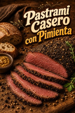Pastrami Ahumado Casero con Costra de Pimienta Negra