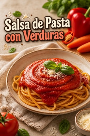 Salsa de Pasta con Verduras Ocultas para Niños Exigentes