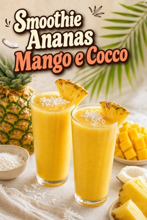 Smoothie Pineapple Breeze con Cocco e Mango Tropicale