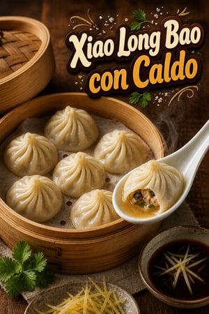 Xiao Long Bao Vegetarianos: Receta de Dumplings con Caldo