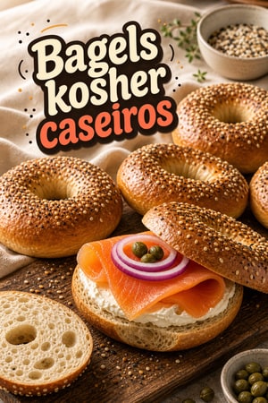 Bagels Kosher Caseiros com Tempero Especial