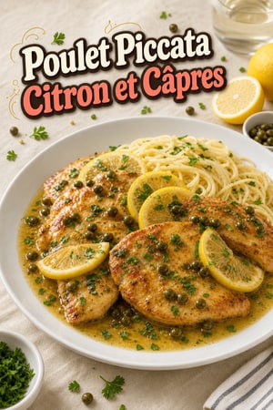 Poulet Piccata au Citron et Câpres : La Recette Classique