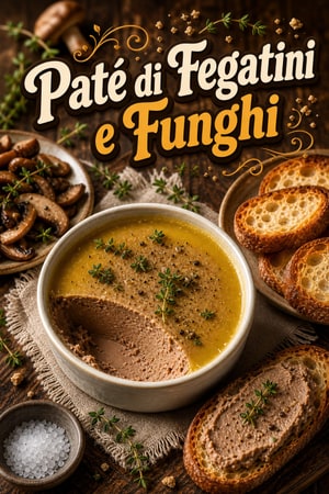 Paté di Fegatini di Pollo e Funghi Vellutato al Brandy
