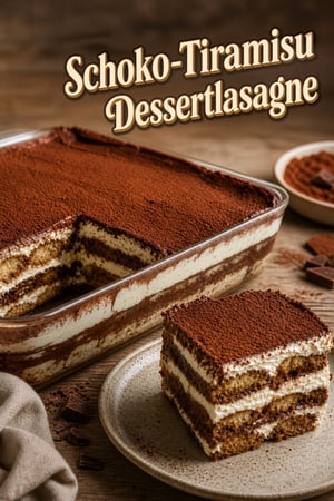 Schokoladen-Tiramisu Dessert-Lasagne