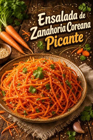 Ensalada de Zanahoria Coreana Picante (Morkovcha) Auténtica