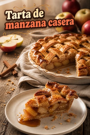 Tarta de manzana: tres variedades y masa tierna