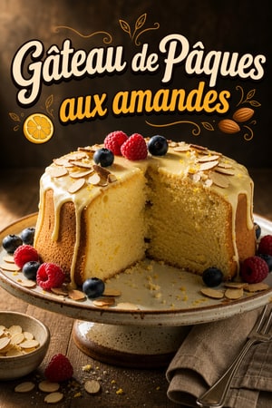 Gâteau de Pâques — Classique aux amandes et citron