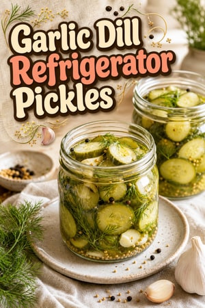 Classic Garlic and Dill Refrigerator Pickles