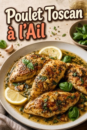 Poulet à la Toscane Poêlé avec Ail et Herbes