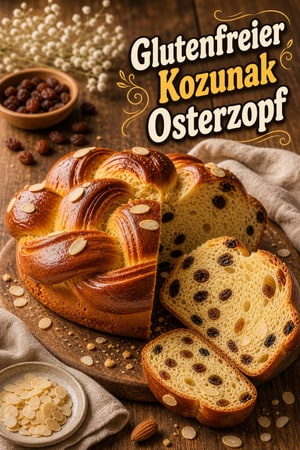 Französisch inspirierter glutenfreier Kozunak – Osterzopf
