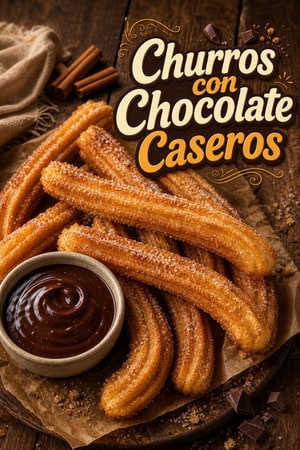Churros con Chocolate Caseros: Receta Crujiente y Tradicional