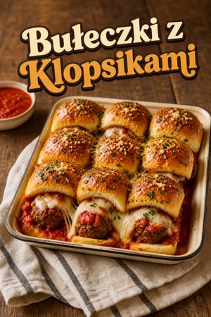 Meatballe Slidersy z Mozzarellą i Sosem Pomidorowym