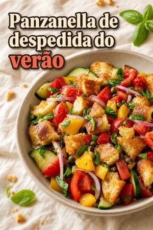Panzanella de despedida do verão