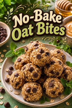 Peanut Butter and Honey No-Bake Oat Bites