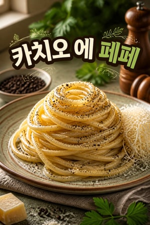 클래식 카치오 에 페페: 페코리노와 흑후추로 완성하는 실키한 파스타 레시피 — 간단하고 빠른 저녁 식사