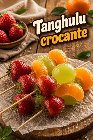 Tanghulu Crocante: Espetadas de Fruta Caramelizada