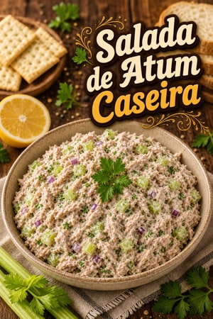 Salada de Atum Caseira Clássica com Aipo e Ervas