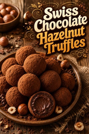 Authentic Swiss Chocolate Hazelnut Truffles