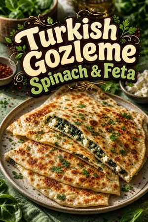 Handmade Turkish Gozleme (Savory Stuffed Flatbreads)