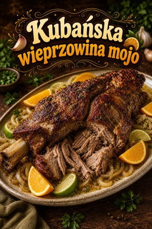 Autentyczna kubańska wieprzowina Mojo (Lechón Asado)