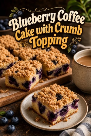 Blueberry Coffee Cake with Crumb Topping