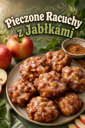 Pieczone Placki Jabłkowe z Posypką Cynamonową