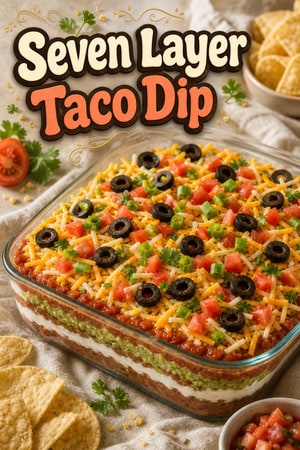 The Ultimate Classic Seven Layer Taco Dip for Game Day