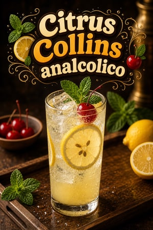 Citrus Collins Mocktail: Tom Collins analcolico e frizzante