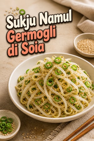 Sukju Namul: Germogli di Soia Coreani Conditi Originali