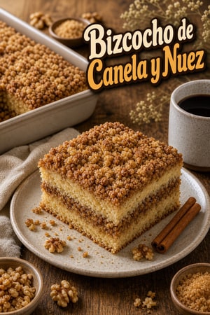 Coffee Cake Clásico de Crema Agria y Canela
