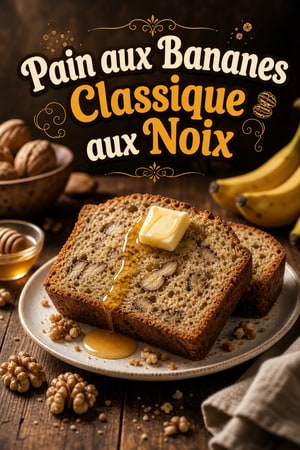 Pain aux Bananes Classique aux Noix