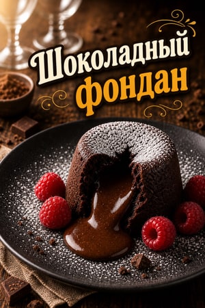 Шоколадный фондан с жидким центром: рецепт десерта