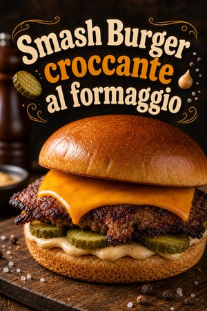 Smash Burger: bordi croccanti e cuore di formaggio