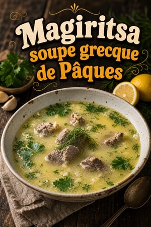 Magiritsa : soupe de Pâques grecque à l'avgolemono onctueuse