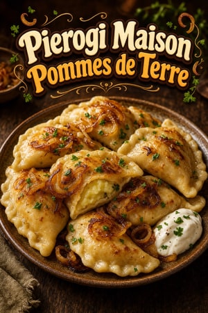 Pierogi Maison aux Pommes de Terre et Oignons Grillés