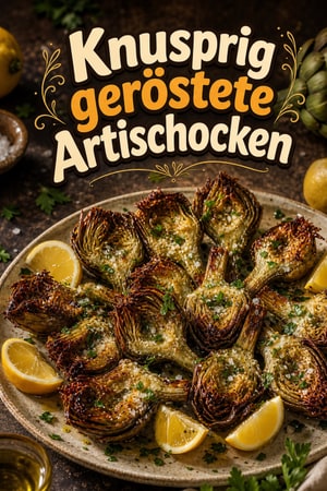 Knusprig geröstete Artischocken