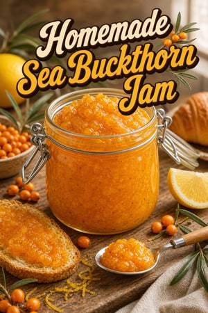 Homemade Sea Buckthorn Jam with Natural Citrus Brightness