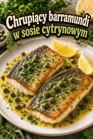 Barramundi z patelni w sosie cytrynowo-maślanym z kaparami