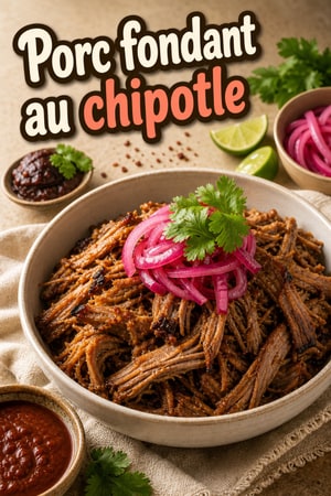 Épaule de porc épicée et fondante au chipotle à l'autocuiseur